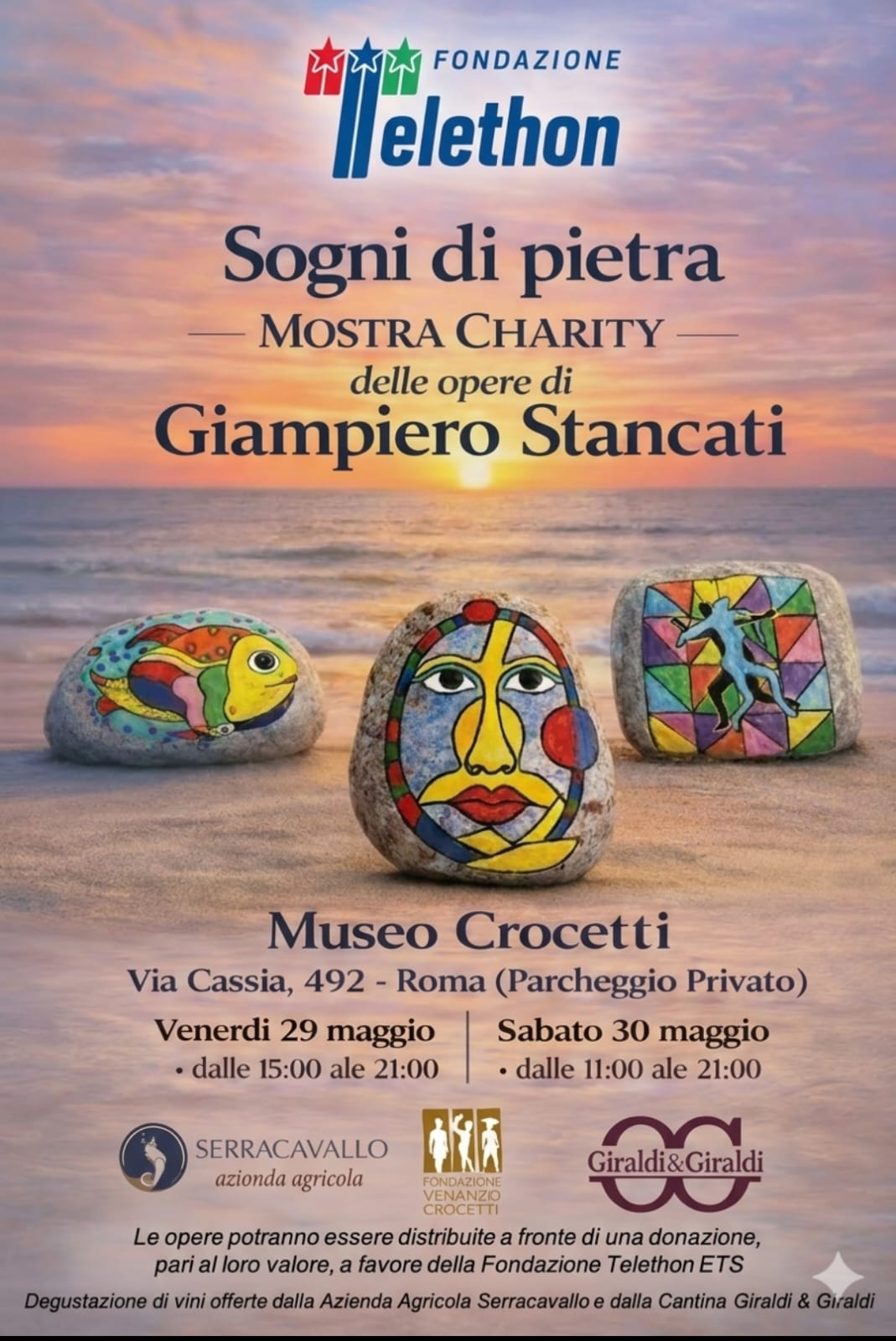 SOGNI DI PIETRA. Mostra charity delle opere di Giampiero Stancati