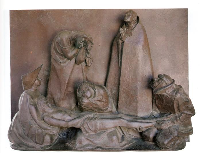 Compianto su Cristo morto o Grande Pietà, 1954, bronzo - Galleria d’Arte Contemporanea della Pro Civ