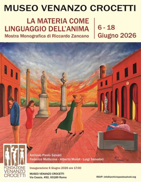 LA MATERIA COME LINGUAGGIO DELL'ANIMA.  Mostra monografica di RICCARDO ZANCANO